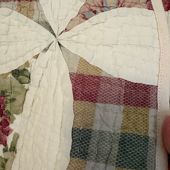 Handmade Floral Patchwork Quilted Vest M - Picture 7 of 10